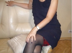 Robe sexy et bas nylon - Femme divorcée