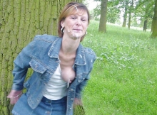Sperme dans les cheveux - Ma femme suce
