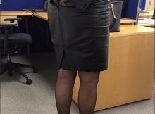 Jupe en cuir coquine - Femme Cougar Metz