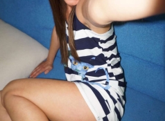 Sexy en robe sans culotte