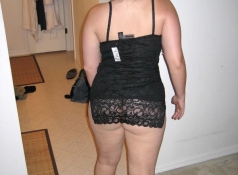 Nuisette transparente, mes grosses fesses - Femme ronde Toulouse