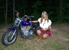 Jupe et chemisier - Rencontre motard