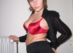 Soutiens-gorge en satin - Lingerie rouge
